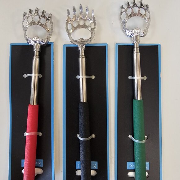 NEW (3-Pack) Portable Extendable Telescopic Bear Claws Metal Back Scratcher - Picture 2 of 6